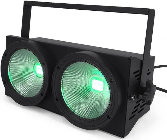 Alt view image 3 of 5 - 2x100W Led COB Par Lights 200W Led audience blinder lights RGBWA UV 6IN1 warm white cool white Led Strobe wash disco dj light