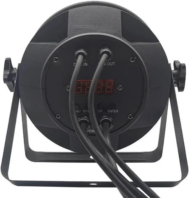 Alt view image 5 of 5 - 18x18W RGBWA+UV LED Aluminum Flat Par Light Match Ultra-Quiet Fan Family Birthday Party Theater Wedding DJ Stage Effect Lighting
