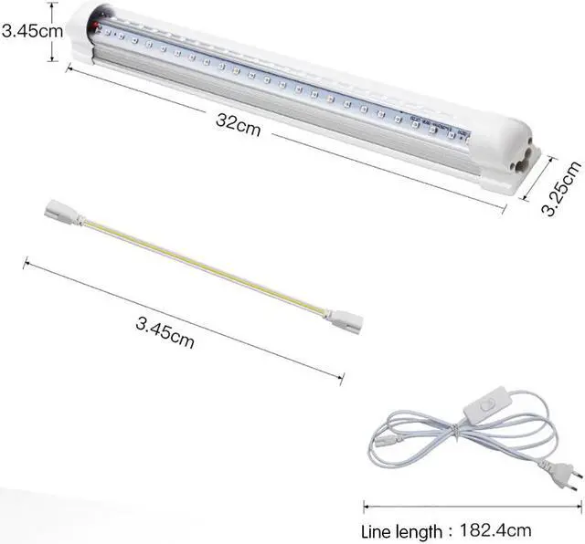 Alt view image 2 of 5 - LE UV Black Light Fixtures 10W J Strip Lights Effect le Stage Purple Integrate Tube For isco Bar Club Party Boy Paint