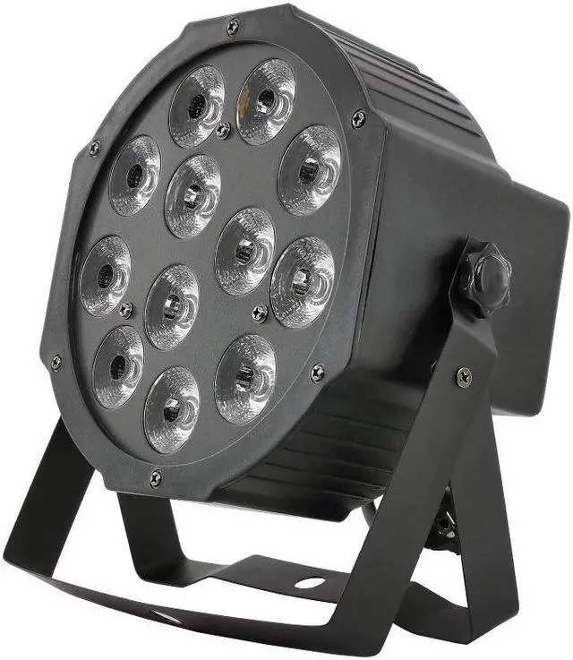 Alt view image 3 of 5 - 12x12w 12x18w led Par light RGBW/RGBWA UV 4in1/6in1 flat par led dmx512 disco light professional stage dj equipment