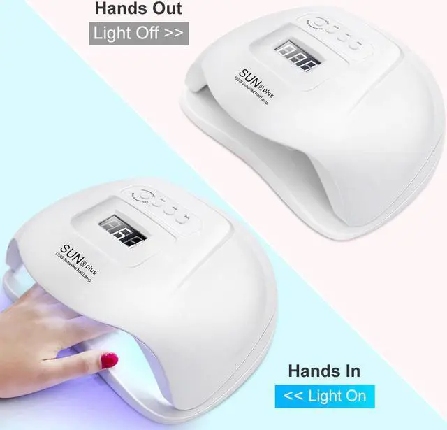 Alt view image 3 of 5 - 120W Nail Dryer Professional UV LED Nail lamp With LCD Display 4 Timer Automatic Sensor For Nail Art Salon Curing All Gel Polish