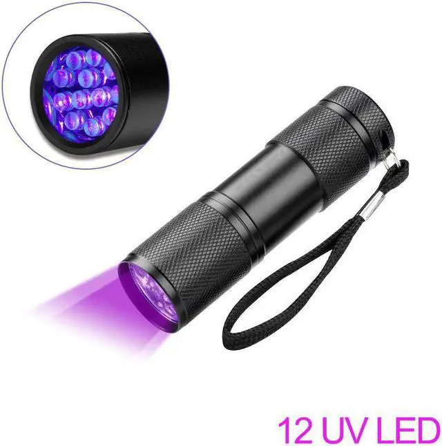 Alt view image 5 of 5 - UV Flashlights bright torch Ultraviolet Black Light UV Flashlight 12  21 UV Light pratical inspection light