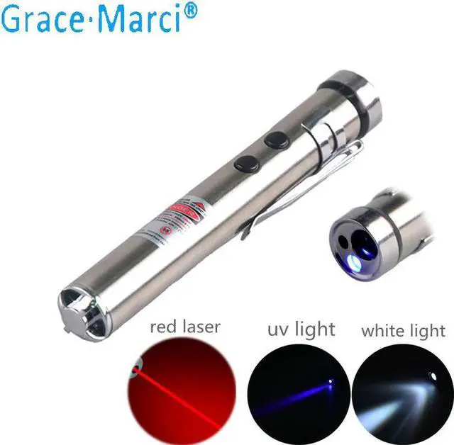 Main image of 3-in-1LED Pen Flashlight Laser Pointer Flashlight Mini LED Pen Light Waterproof Design Penlight Hanging With Metal Clip
