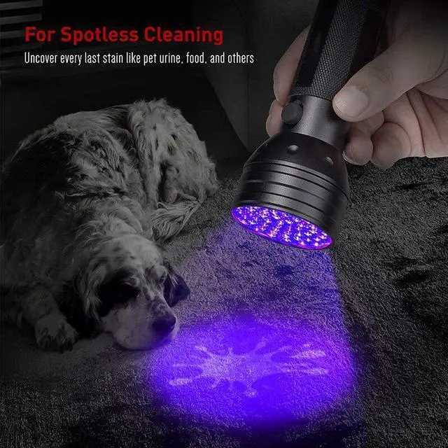 Alt view image 5 of 5 - 51LED 21LED 12LED 9LED UV Flashlight Purple Light Torch Torch UV Light 395-400nm LED Torch Lamp Safety UV Detection