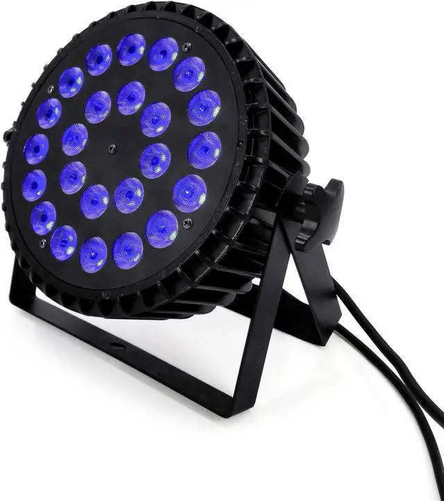 Alt view image 4 of 5 - Par lights 24x18W RGBWA UV 6in1 led Stage light RGBW 4in1 wash light  led Strobe light Using silent fan Aluminum shell