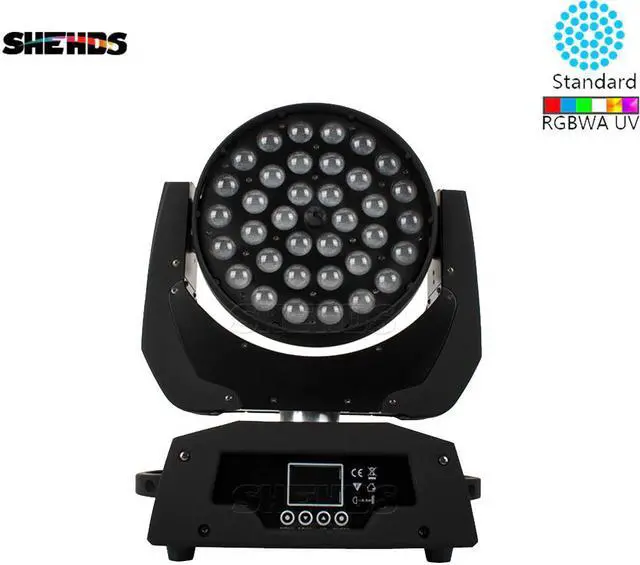 Main image of 36x18W RGBWA+UV Zoom Moving Head 6in1 Wash DMX512 Factory Directly Sale Dj Disco Stage Lighting Good For Party NightClub