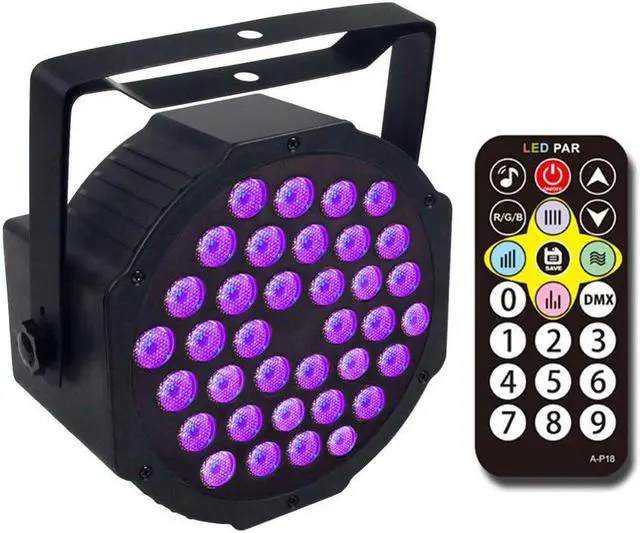 Alt view image 6 of 7 - 12/18/36 LED UV Black Light Ultraviolet LED Par Stage Light With DMX512 for Blacklight Party Birthday Wedding DJ Stage Lighting