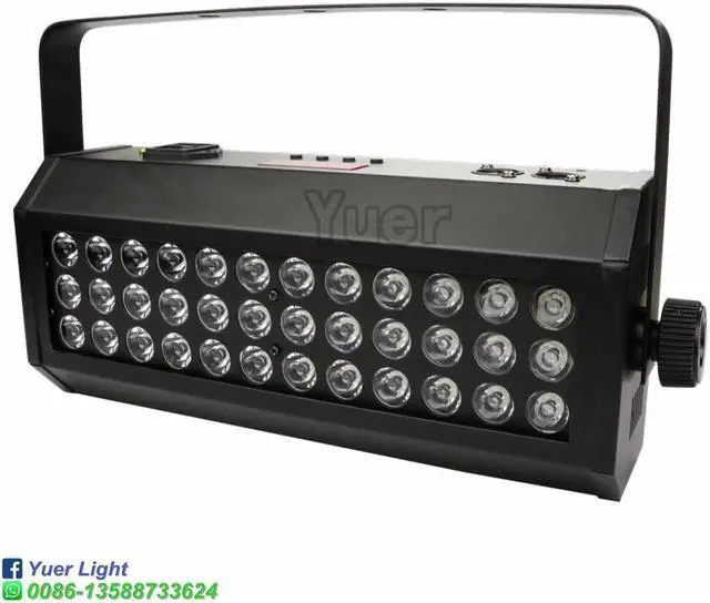 Alt view image 2 of 5 - New 36x3W UV LED Strobe Wash Wall Light DMX512 Running Horse Effect DJ Disco Light Sound Party Music Club Wall Washer UV Lights