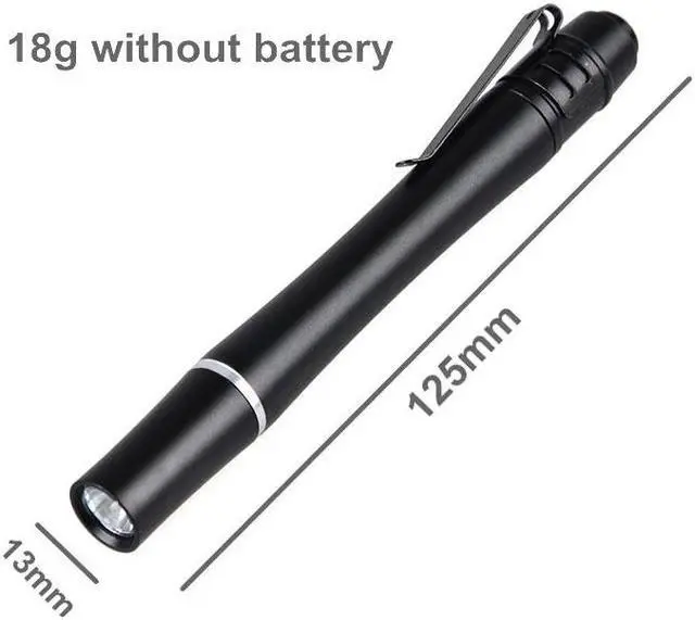 Alt view image 3 of 5 - 3W uv Light Pen 2*AAA Battery Powered Metal Material Money Inspection LED UV Torch Light Mini Pen Flashlight 395nm