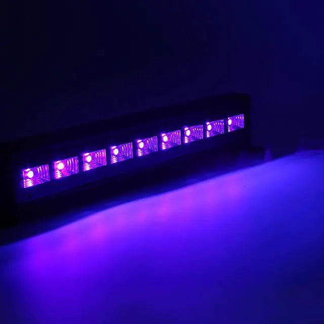 Alt view image 3 of 5 - 6W/9W Remote Control Wall Lamp UV Purple Night Light Voice Control Dance Lamp Special Effects for Halloween Party Sale