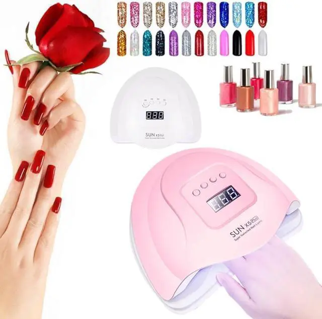 Alt view image 7 of 7 - Nail Art UV Gel Polish Dryer 80W Nail LED UV Lamp For Manicure Gel Nail Lamp Drying Lamp Nail Dryers