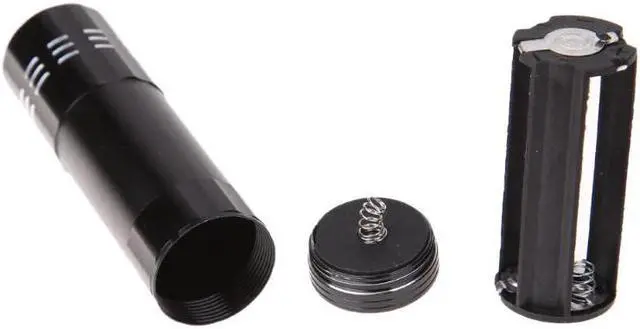 Alt view image 5 of 5 - UV Flashlight Torch Ultra Violet Light Camping Light Lamp AA Battery 9 LED Flashlight For Marker Checker Detection