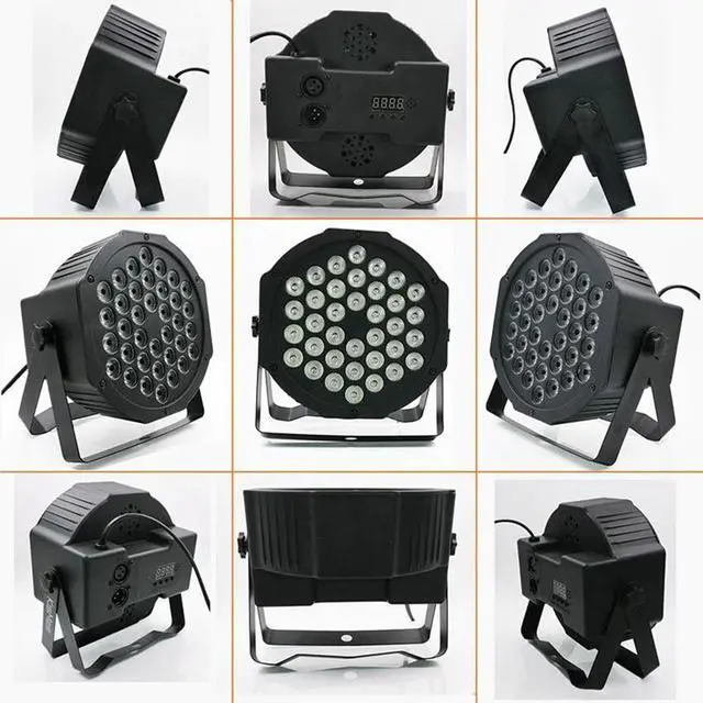 Alt view image 3 of 5 - 36 LED Stage Light Lumiere RGB LED Par Lights With DMX512 Sound Activated UV Disco Party Light Christmas Projector Strobe Light