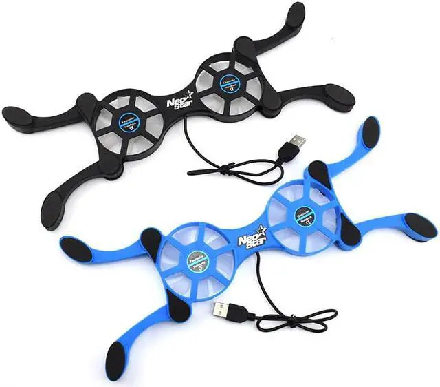 Alt view image 4 of 5 - USB Fan Cooling Pad 2 Fans Cooler Notebook Cooler Computer USB Fan Stand For 8-14 PC Laptop PC Computer Peripherals