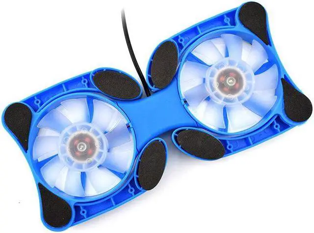 Alt view image 5 of 5 - USB Fan Cooling Pad 2 Fans Cooler Notebook Cooler Computer USB Fan Stand For 8-14 PC Laptop PC Computer Peripherals