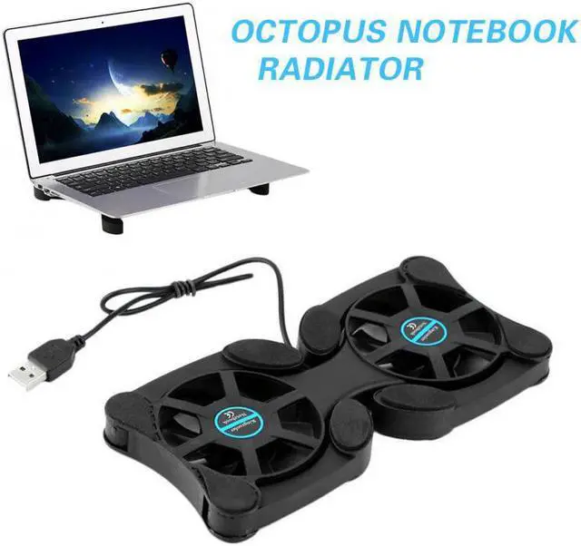 Main image of USB Laptop Cooling Pads With Double Fans Mini Octopus Notebook Cooler Cooling Pad For 7-15 Inch Notebook Laptop