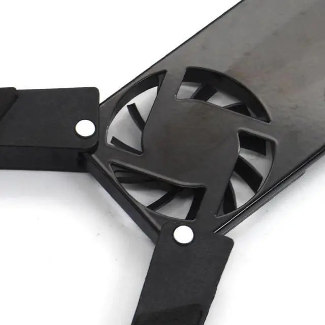 Alt view image 4 of 5 - Foldable USB Fan Cooling Pad 2 Fans Cooler Notebook Tablet Computer Stand For 7"-15" PC Laptop Computer Peripherals