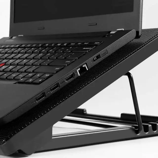 Alt view image 5 of 5 - Cooling Cooler Pad Stand 5 Fan 2 USB Computer Mat for 11"-17" Notebook IS