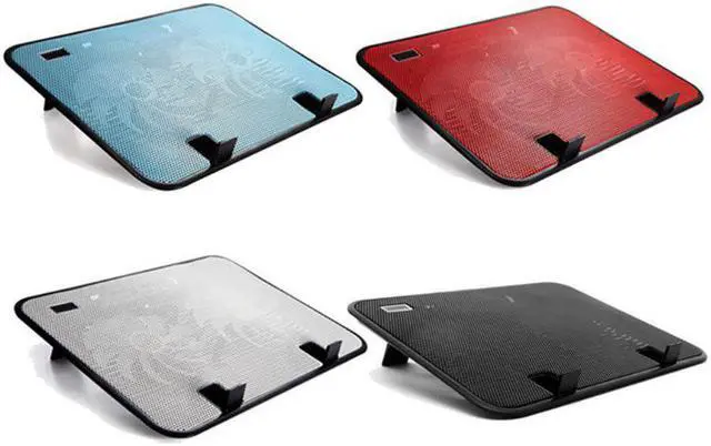 Main image of Panel Dual Fan Notebook Cooler High Speed Silent Laptop Cooling Pad Slim Stand Holder for 14 Inch PC Computer