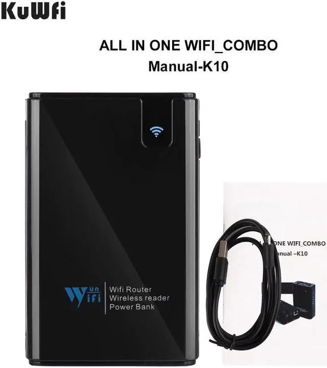 Alt view image 4 of 5 - Wireless share Power bank Travel Router , Wireless SD Card Reader Connect Portable SSD Hard Drive to iPhone iPad