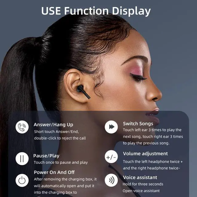 Alt view image 5 of 5 - For air pods pro TWS 1:1 In-ear Blutooth Wireless Earphone Mini Gaming Headsets Headphones Stereo Earbuds FOR Aire 2 3 pro