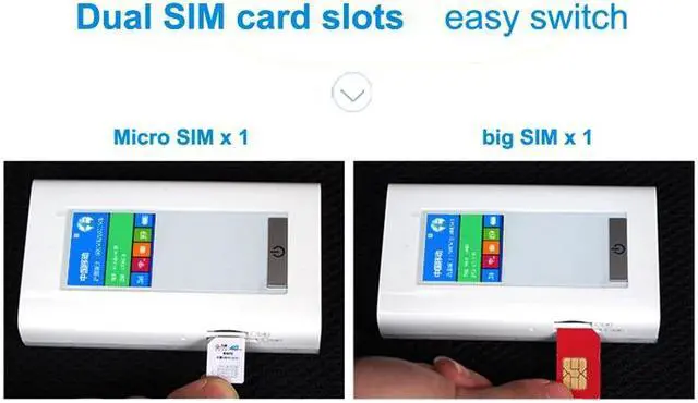 Alt view image 4 of 5 - 5200mAh power bank 3G 4G LTE wifi router Wireless Unlocked pocket Hotspot dual Sim Card Slots RJ45 port car wifi modem