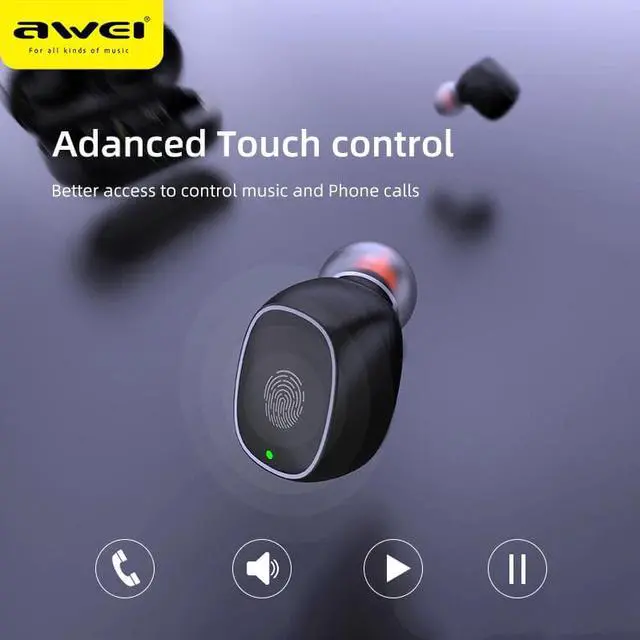 Alt view image 3 of 5 - T13 TWS True Wireless Bluetooth Earbuds Bass HiFi In-Ear Mini Capsule Touch Contorl With Mic HiFi Stereo Gaming Earbuds