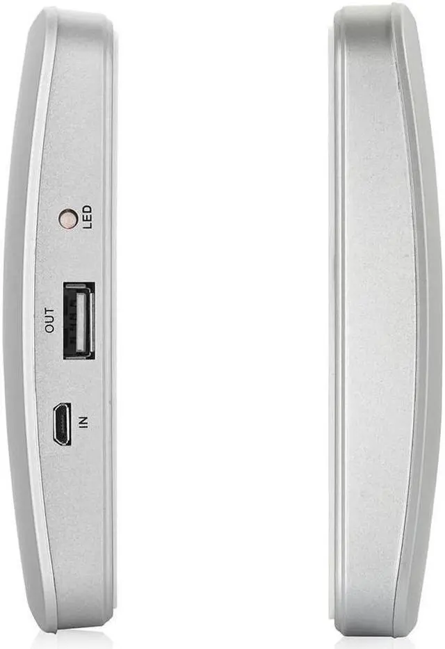 Alt view image 3 of 5 - Charger Portable USB Charger 1800/2600/5200mAh Power Bank Car Window Square Sucker Style Charger External battery
