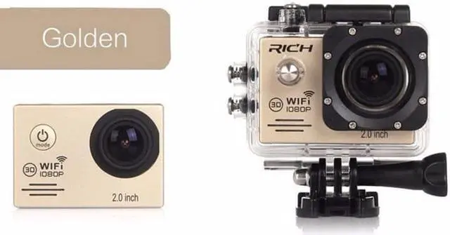 Alt view image 3 of 5 - Camera WIFI HD 1080p 30Fps Video go Bike Cams pro Waterproof 30M Mini Helmet Cam Sport Camera