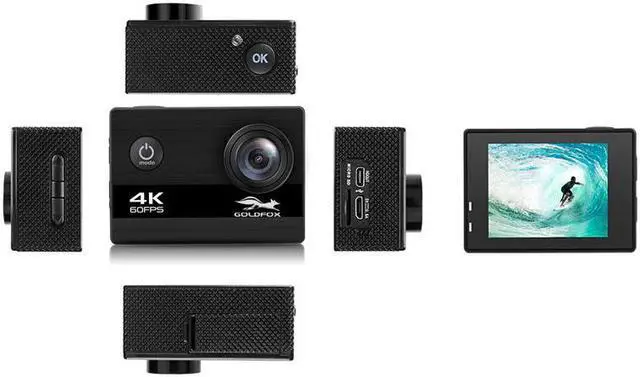 Alt view image 5 of 7 - V39 action camera 4K / 60FPS 20MP 2.0 IPS Touch LCD EIS Dual MIC WiFi webcam waterproof Pro Helmet cam go Sport camera