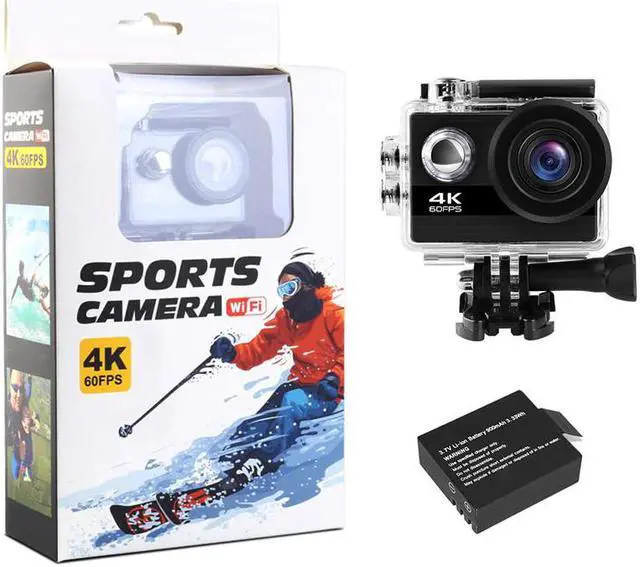 Alt view image 3 of 5 - 24MP Wifi Action Camera Ultra HD 4K 60fps 2.0'' IPS Screen Sport Camera 170D Underwater Go Waterproof Pro Sports DV DVR Camera