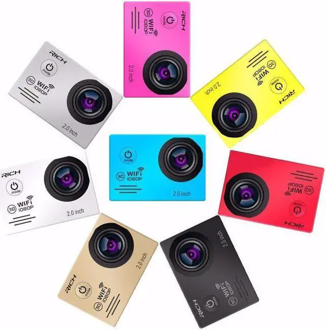 Alt view image 5 of 5 - Camera WIFI HD 1080p 30Fps Video go Bike Cams pro Waterproof 30M Mini Helmet Cam Sport Camera