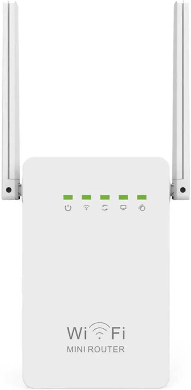 Alt view image 2 of 5 - Router WIFI Repeater 300M Dual Antennas Signal Booster Range Extender Wi-fi 802.11N Network EU/US/UK/AU Wall plug