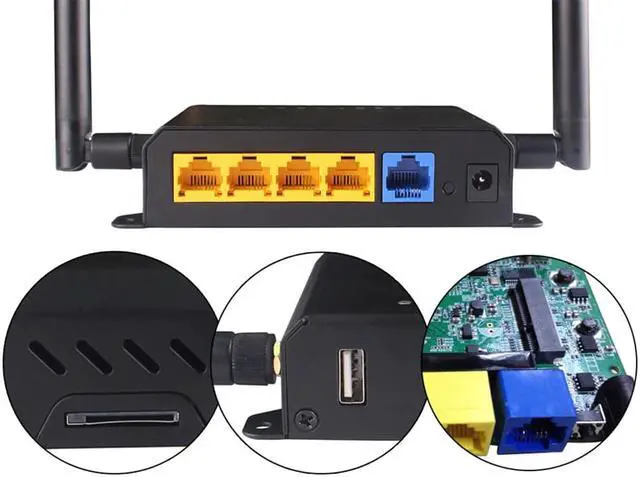 Alt view image 2 of 5 - 300Mbps Wireless Wifi Router Openwrt Long Range Wifi Repeater Wifi Extender Through Wall Home Router With 2*5dBi Antennas