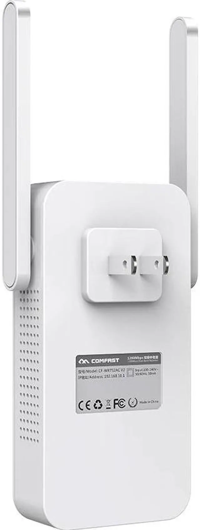 Alt view image 4 of 5 - CF-WR752AC Dual Band 1200Mbps WiFi Extender repeater Internet Signal Booster Wireless wifi router 5GH Wi-Fi Range Extend antenna