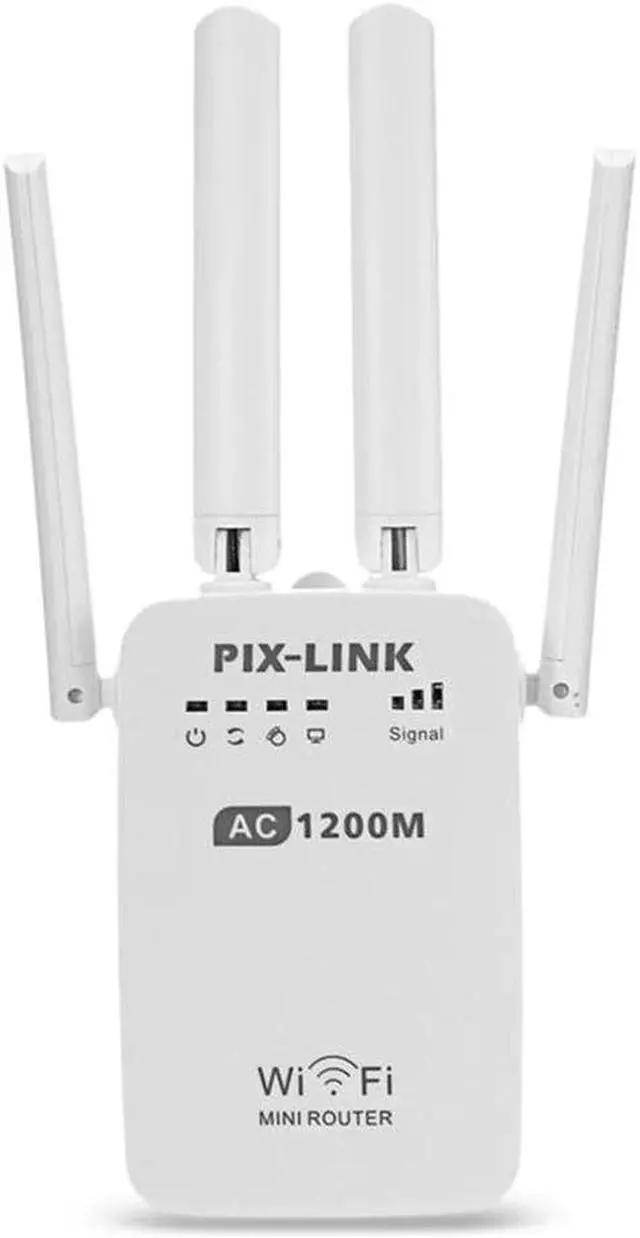 Alt view image 3 of 5 - 1200Mbps Wall Plug Routers AC1200 Dual Band Wireless Wi-Fi AP Wifi Repeater Router Extender Booster 2.4/5GHz English Firmware