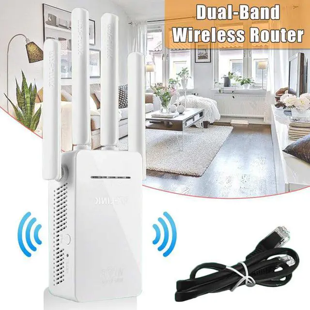 Alt view image 2 of 5 - Wifi Repeater Router 300Mbps Dual-Band Wi-Fi Range Extender 2G/3G/4G/LTE Wi-Fi Router 4 Antenna Home Network
