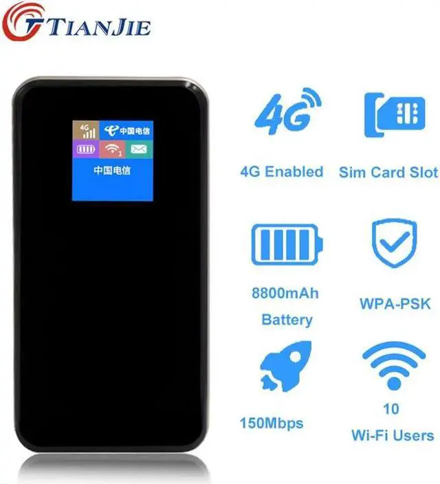 Main image of Unlocked 150Mbps Portable Power Bank Mifi 4G LTE Wifi Router Wireless Pocket WiFi Hotspot Car Wifi With Sim Card Slot