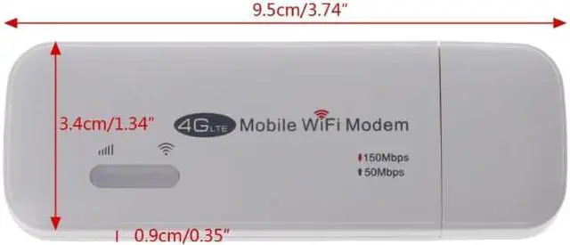 Alt view image 5 of 5 - 4G FDD LTE Wi-Fi Router Unlocked Pocket Network Hotspot USB Wifi Routers Wireless Modem with SIM Card Slot UF725  X6HA