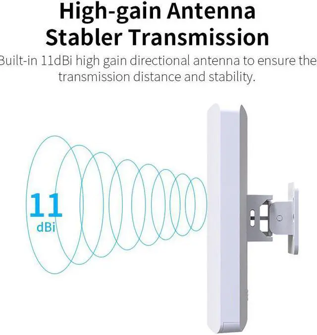 Alt view image 5 of 5 - 3KM Outdoor Wireless Wifi Extender 300Mbps Wifi Repeater/Router 2.4Ghz Wifi Network Booster long Wi fi Signal Amplifier Antenna