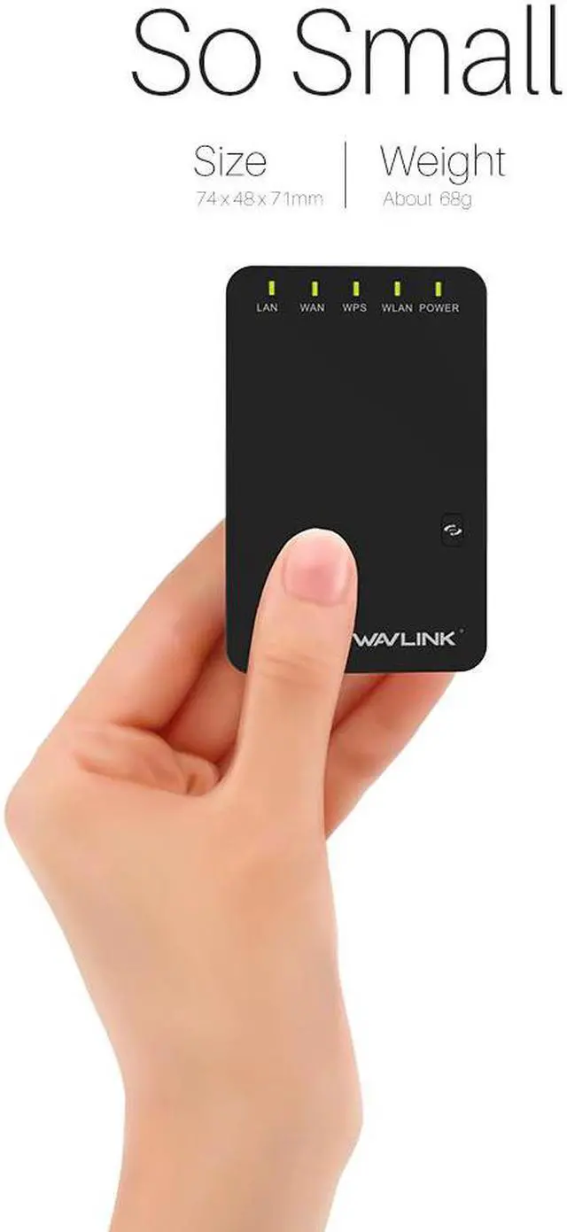 Alt view image 3 of 5 - Portable 300Mbps WiFi Router/Access Point AP wireless wifi Range Extender WI-FI Booster Signal Amplifier 802.11 b/g/n