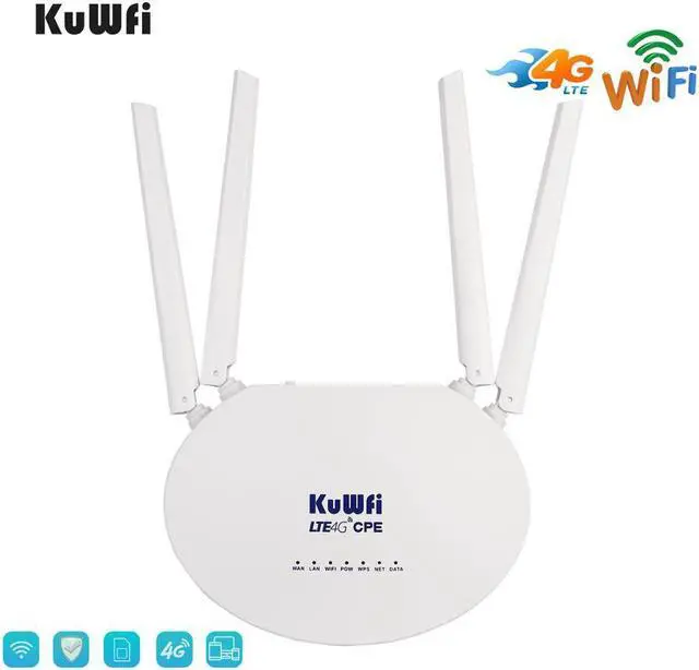 Main image of 4G LTE CPE Router 300Mbps Wireless Router 3G/4G LTE wifi Router With Sim Card Slot&4Pcs External Antenna 32Users