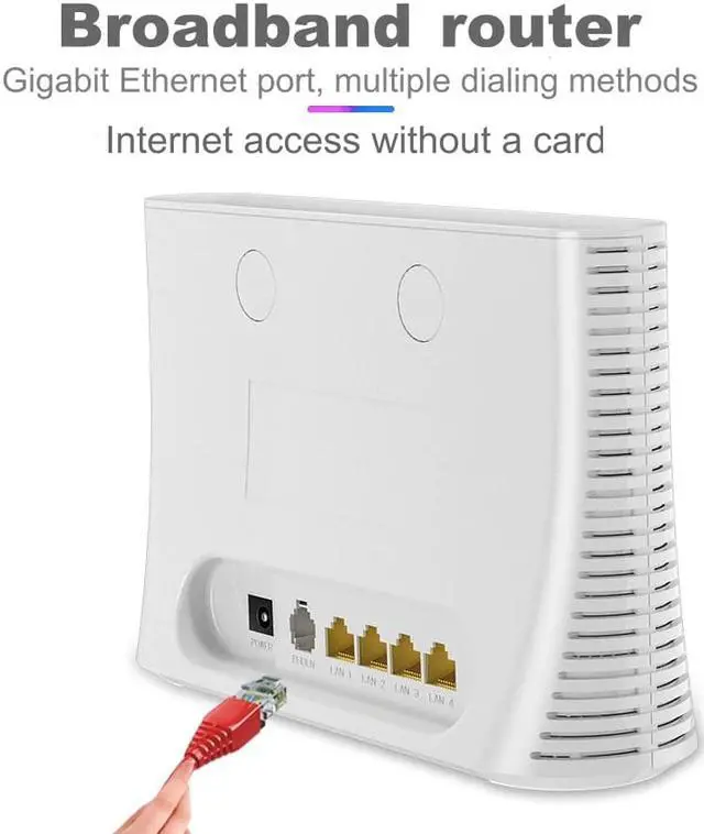 Alt view image 2 of 5 - 1200Mbps Wifi router 4G LTE cpe mobile router, support LAN port SIM card slot portable wireless router 4G USB modem wifi