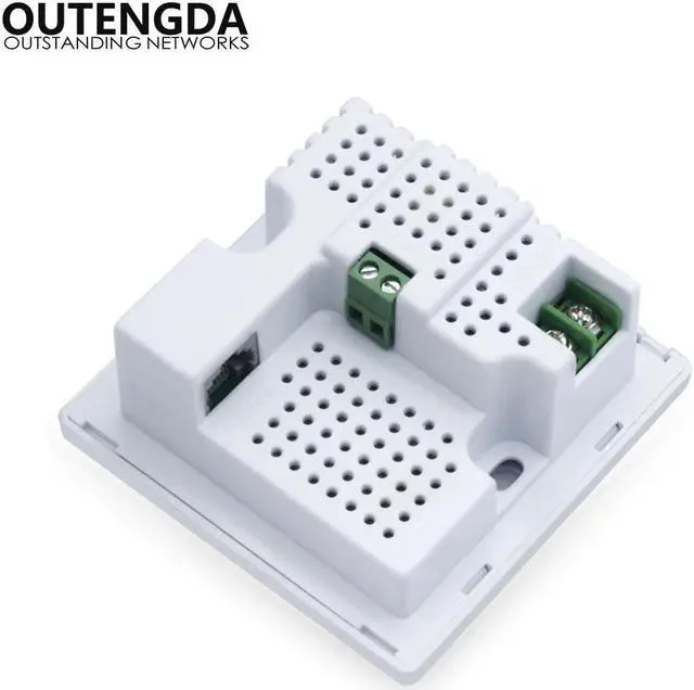 Alt view image 2 of 5 - Wall WiFi Access Pot Wireless AP Repeater WiFi Router 300Mbps IEEE802.3af POE White Gold Black for Hotel Dormitory Office