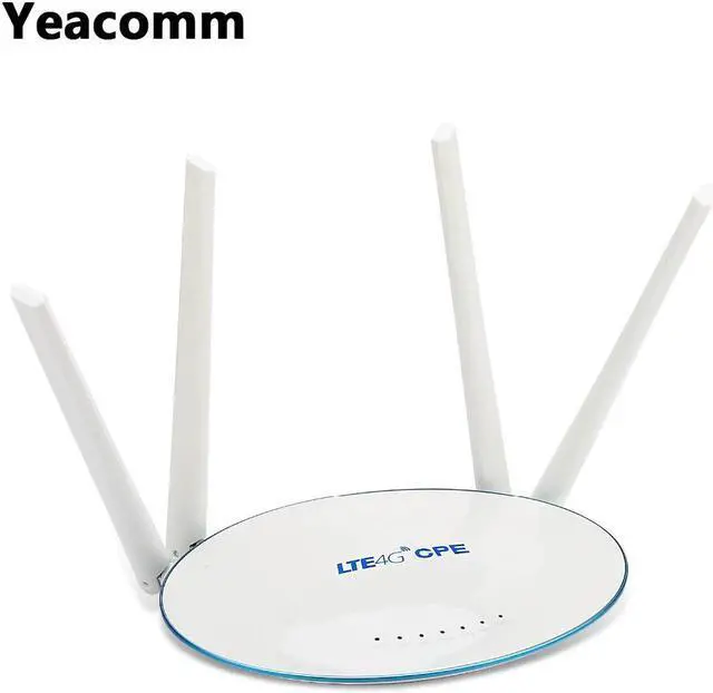Alt view image 5 of 5 - 4G LTE Indoor CPE Mobile WiFi Router with SIM Card Slot External Antenna High Speed 300Mbps Wireless Routers