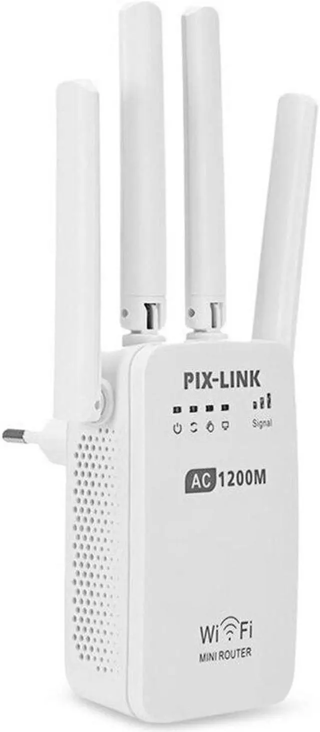 Alt view image 2 of 5 - 1200Mbps Wall Plug Routers AC1200 Dual Band Wireless Wi-Fi AP Wifi Repeater Router Extender Booster 2.4/5GHz English Firmware