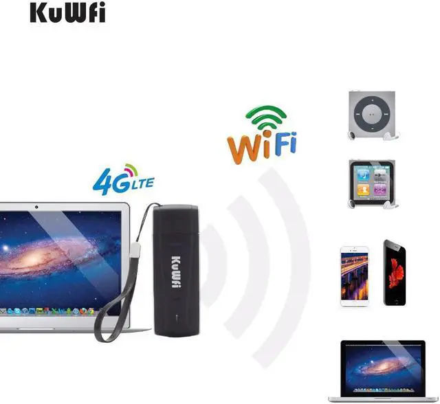 Alt view image 2 of 5 - USB 4G Modem  LTE WiFi Dongle mobile WiFi Network Hotspot mini 3G 4G WiFi Modem Router with SIM Card Slot for Car outdoor