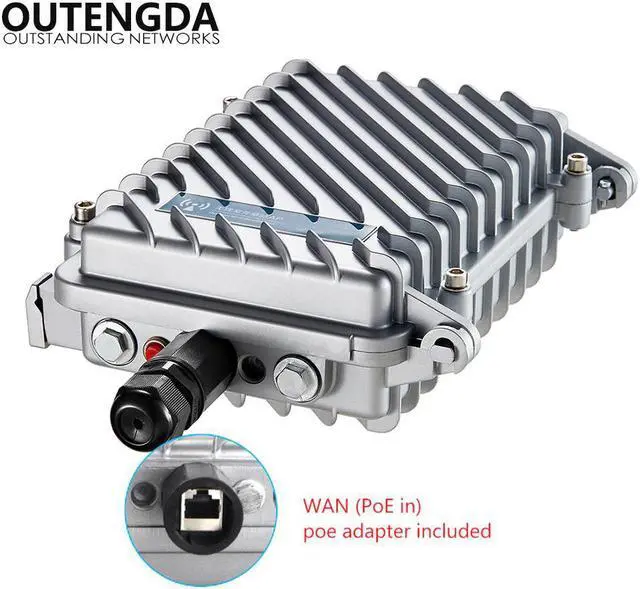 Alt view image 2 of 5 - 300Mbps 2.4G Long Range Outdoor AP CPE Router WiFi Signal Amplifier Repeater WiFi Hotspot Wireless Access Point Support PoE