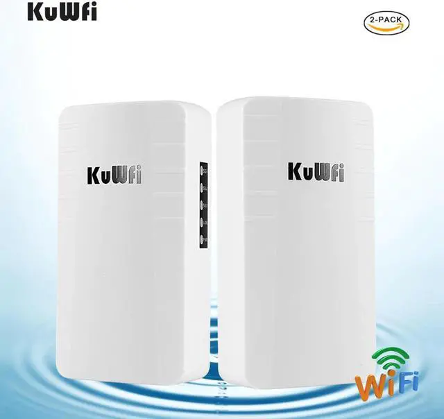 Main image of 2pcs Outdoor Wireless bridge Router 300mbps Wireless Repeater 2.4G AP Router 1KM Long Range Wifi Coverage for IP Camera