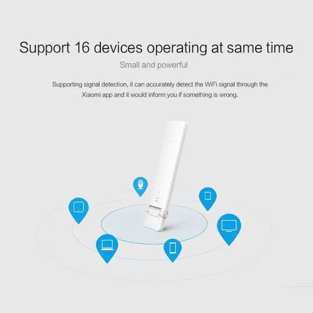 Alt view image 3 of 5 - English Version Two Amplifier 2 Mi WiFi Repeater2 Extender Portable Mini Router Wi-Fi Expander Signal USB Power Supply